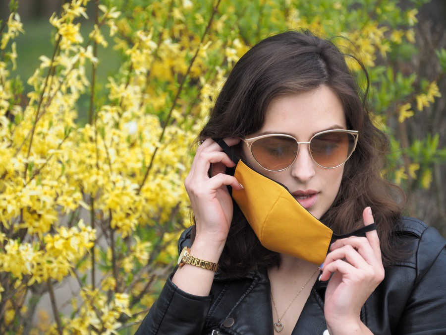 Logotrade ärikingi foto: VENUS PRO puuvillane näomask koos HEPA filtri taskuga 1378165