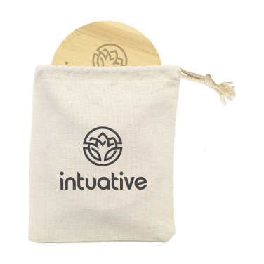 Logo trade ärikingituse pilt: Bambusest tassialuste komplekt