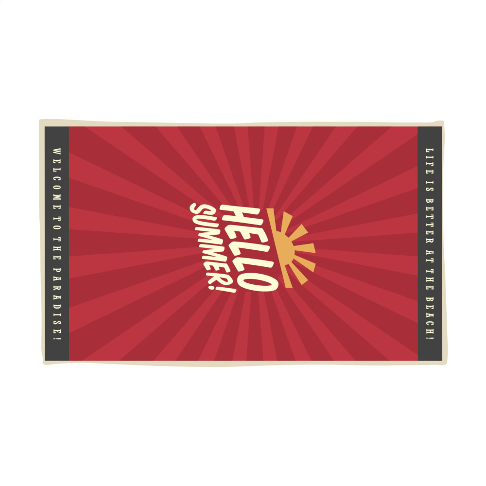 Logotrade firmakingi foto: Prinditud rannarätik 300 g/m² 100x180