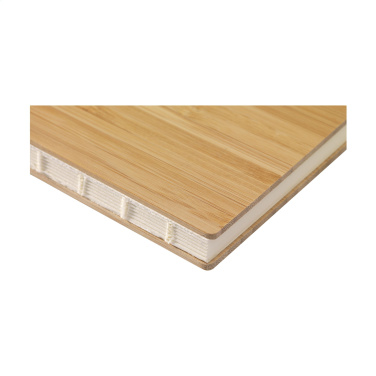 Logo trade reklaamtoote pilt: Bamboo Journal palja seljaga paberist märkmik A5