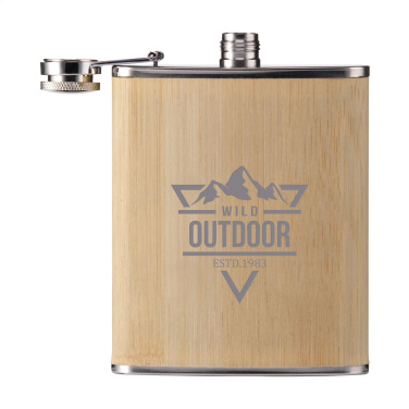 Logotrade firmakingi foto: Hipflask Bamboo 200 ml joogipudel