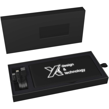Logotrade reklaamkingitused pilt: SCX.design P30 8000 mAh valgustusega päikesepatareiga akupank