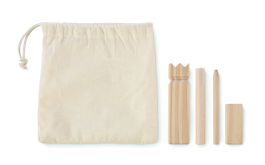 Logo trade reklaamkingi pilt: KING PETIT männipuidust õuemäng