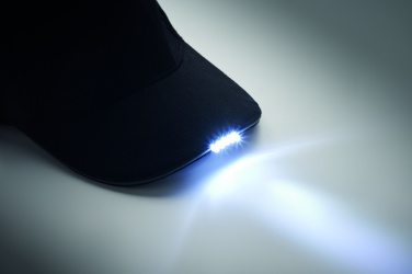 Logotrade meene foto: LUZCAP 5 paneeliga LED puuvillane müts 220gr/m²