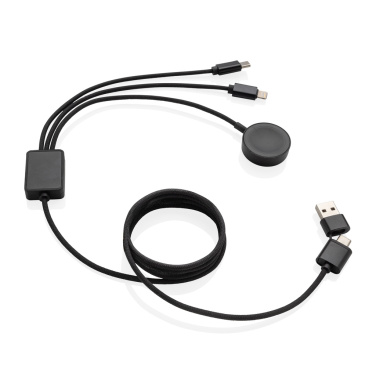 Logotrade reklaamkingituse foto: Terra RCS rPET 6-in-1 laadimiskaabel koos kellalaadijaga