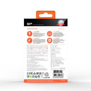 Logo trade reklaamtoote pilt: POWER BANK SILICON POWER QP55 10000 MAH