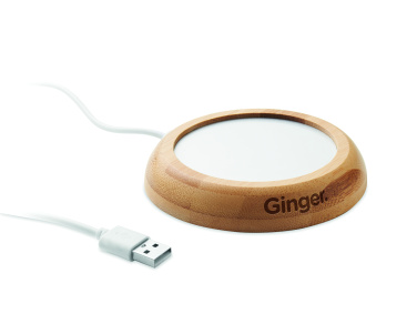 Logotrade meened pilt: Bambusest kruusisoojendaja USB-ga MUGLET
