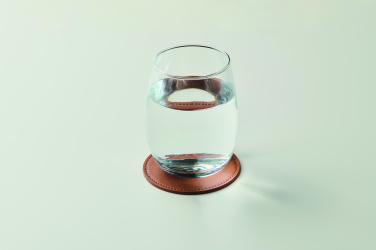 Logotrade firmakingid pilt: Ümmargune PU-nahast tassialus