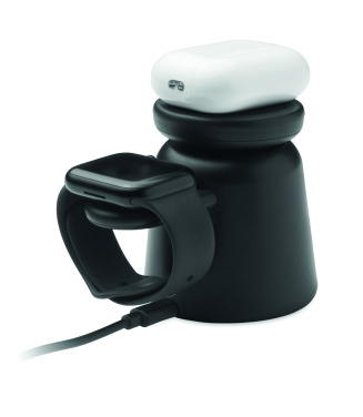 Logo trade reklaamkingid foto: 3-ühes juhtmevaba laadija 15W SIMPA