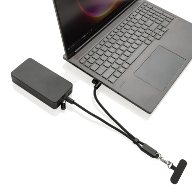 Logo trade reklaamkingituse pilt: LoopAmp RCS RPET reguleeritav telefoni randmerihm 60W kaabel