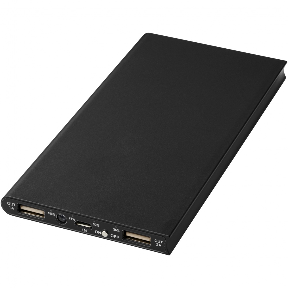 Logo trade mainostuotet tuotekuva: 8 000 mAh:n alumiininen Plate -varavirtalähde