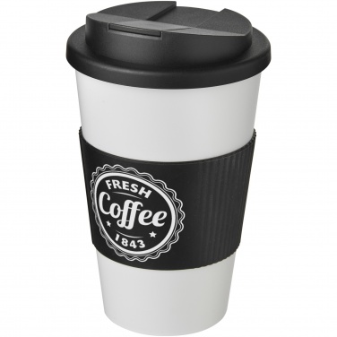 Logotrade liikelahja mainoslahja kuva: Americano® 350 ml muki, läikyttämätön kansi, grippi