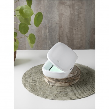 Logotrade mainoslahja tuotekuva: Capsule älypuhelimen UV-puhdistaja 5 W:n langattomalla latausalustalla