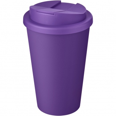Logotrade liikelahjat mainoslahjat tuotekuva: Americano® Eco 350 ml kierrätysmuki läikkymättömällä kannella