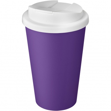 Logotrade mainostuote tuotekuva: Americano® Eco 350 ml kierrätysmuki läikkymättömällä kannella