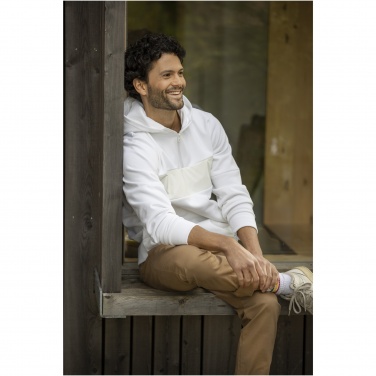 Logotrade mainostuote tuotekuva: Sayan miesten puolivetoketjullinen anorakkihupullinen svetari