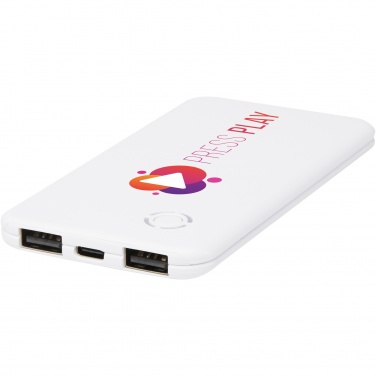 Logotrade mainoslahja ja liikelahja kuva: Slender dual ohut varavirtalähde, 4 000 mAh