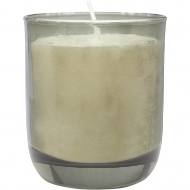 Logo trade mainoslahjat ja liikelahjat kuva: Wellmark Discovery 200 ml:n käsisaippua-annostelija ja 150 g tuoksukynttiläsetti – tumman meripihkan tuoksu