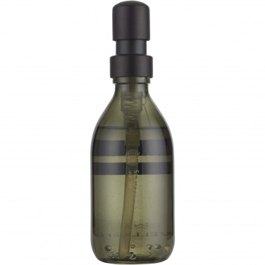 Logotrade liikelahjat kuva: Wellmark Discovery 200 ml:n käsisaippua-annostelija ja 150 g tuoksukynttiläsetti – tumman meripihkan tuoksu
