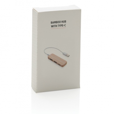 Logotrade mainoslahjat ja liikelahjat tuotekuva: Bambuinen USB tyypin C hub