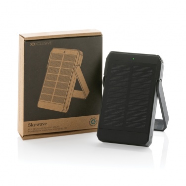 Logo trade liikelahjat mainoslahjat kuva: Skywave RCS 5000mAh 10W aurinkovirtapankki RCS muovista