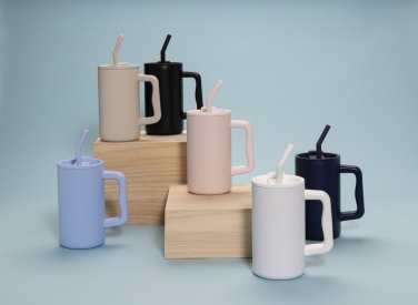 Logo trade mainoslahjat ja liikelahjat kuva: Cube RCS -sertifioitu muki kierrätetystä teräksestä 800ml