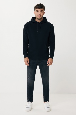 Logo trade mainostuote kuva: Iqoniq Rila kevyt huppari kierrätetystä puuvillasta