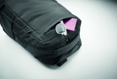 Logo trade mainoslahjat tuotekuva: Pyörillä varustettu kannettava reppu 600D RPET-polyesteriä mukautettavalla painatuksella