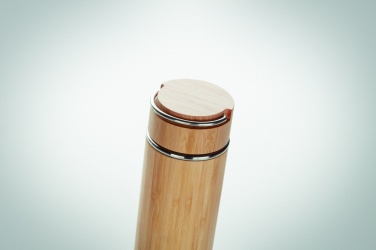 Logotrade mainoslahja ja liikelahja kuva: Bambu termospullo 400 ml TAMPERE