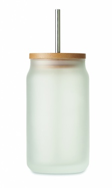 Logo trade liikelahjat mainoslahjat kuva: Lasipurkki 400 ml
