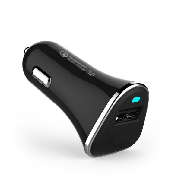 Logo trade liikelahja kuva: Autolaturi (Qualcomm Quick Charge 3.0)