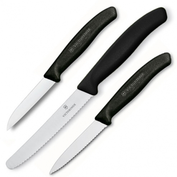 Logotrade liikelahja mainoslahja kuva: Kolmen SwissClassic-veitsen sarja Victorinox