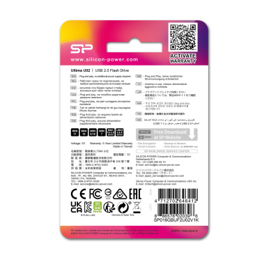 Logo trade mainoslahja ja liikelahja tuotekuva: Pendrive Silicon Power Ultima U02 2.0