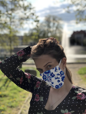 Logo trade mainostuote kuva: VENUS PRO puuvillamaski HEPA-suodatintaskulla 1378165