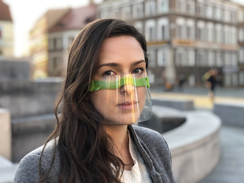 Logotrade mainostuote tuotekuva: HESTIA kasvosuoja - läpinäkyvä maski suulle ja nenälle 1452162