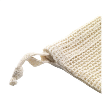 Logotrade liikelahja mainoslahja kuva: Natura Organic GOTS Mesh Bag (120 g/m²) hedelmäpussi
