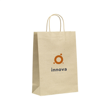 Logo trade liikelahjat mainoslahjat kuva: Leaf It Bag kierrätetty ruohopaperi (120 g/m²) L
