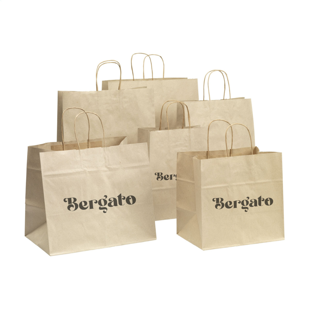 Logo trade liikelahjat mainoslahjat kuva: Leaf It Bag kierrätetty ruohopaperi (90 g/m²) L