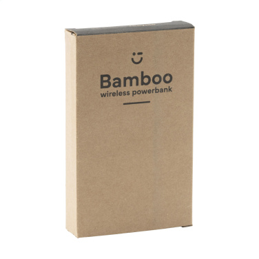 Logotrade mainostuote tuotekuva: Bamboo 8000 Wireless Powerbank langaton laturi