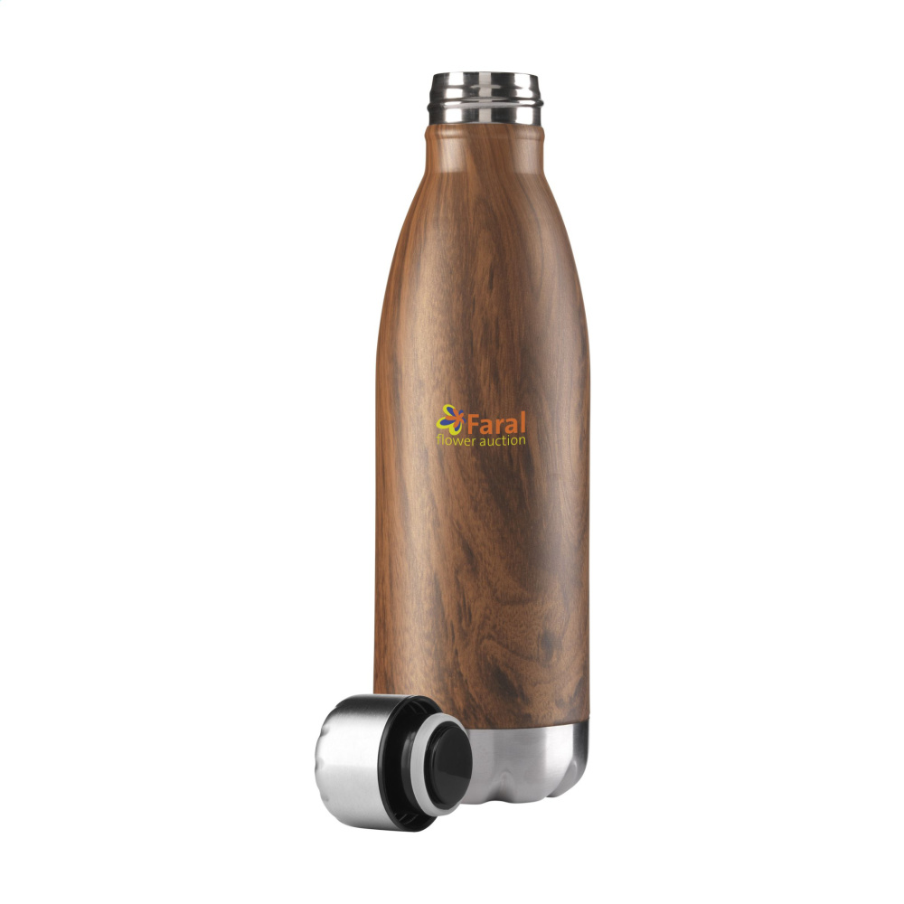 Logotrade liikelahja mainoslahja kuva: Topflask Wood 500 ml juomapullo