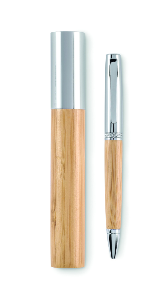 Logo trade liikelahjat tuotekuva: Metallikierre kuulakynä putkessa