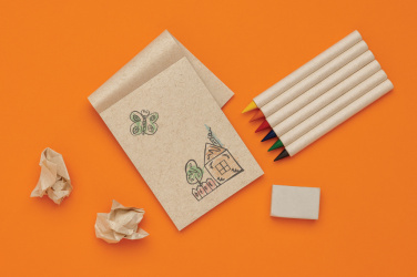 Logotrade liikelahjat kuva: Micki GRS infinity 6kpl värityskynäsarja ja muistilappu