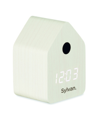 Logo trade mainoslahja ja liikelahja tuotekuva: MDF-käkiherätyskello