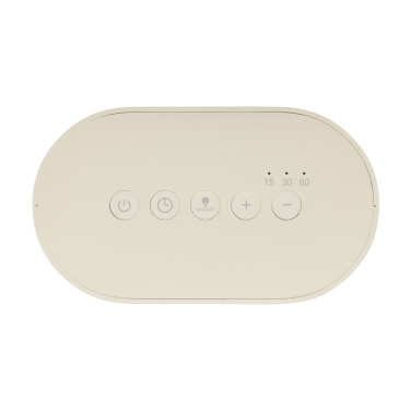 Logotrade mainoslahjat kuva: LumaRise RCS -herätyskello, valkoinen kohina, kierrätysmuovi