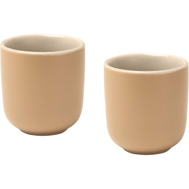 Logo trade mainoslahja kuva: Male 90 ml:n keraamiset espressokupit – 2 kpl:n sarja