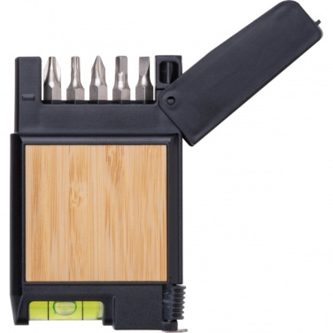 Logotrade liikelahjat mainoslahjat tuotekuva: 3 metrin mittanauha ja vatupassi HALIFAX