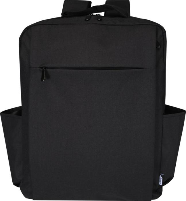 Logo trade mainostuote kuva: Libra 15” GRS-kierrätetty reppu kannettavalle 15 l