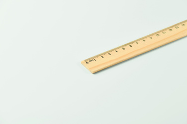 Logotrade mainoslahja tuotekuva: Puinen viivoitin 20cm
