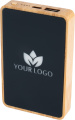 Varavirtalähde 5000 mAh valaistulla logolla, beige