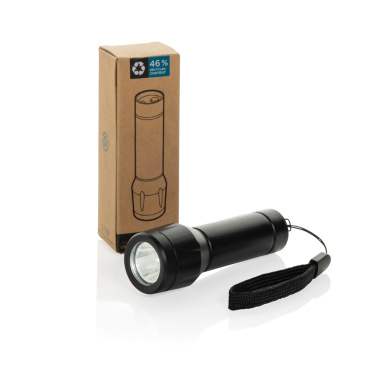 Logotrade liikelahjat mainoslahjat tuotekuva: Flara RCS -kierrätysmuovinen USB-ladattava taskulamppu
